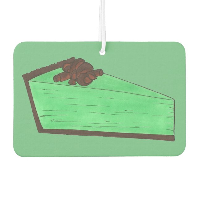 Ambientador Pie de crema verde de crema de crema de chocolate (Anverso)