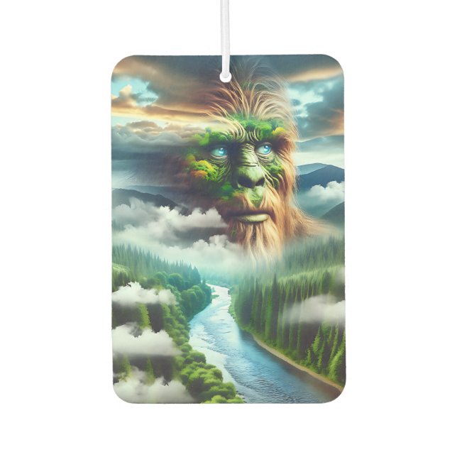 Ambientador Pie grande de ojos azules en las montañas (Anverso)