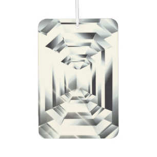 Ambientador Piedra gemela faceteada de joyas de diamante corta