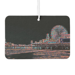 Ambientador Pier Santa Monica de vidrio negro con manchas