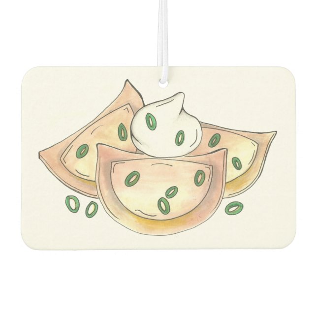 Ambientador Pierogi de comida polaca Dumplplings Pierogías esl (Anverso)