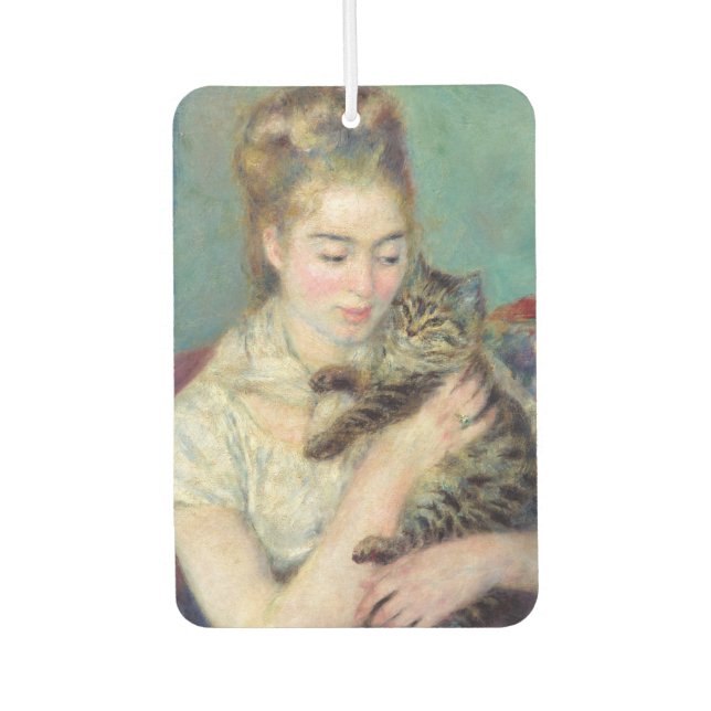 Ambientador Pierre-Auguste Renoir - Mujer con un gato (Anverso)