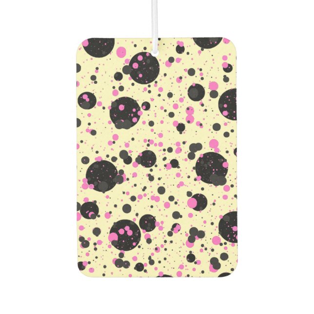 Ambientador Pink & Black Polka Dot Glam Pattern (Anverso)