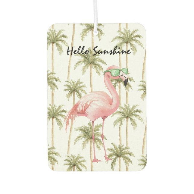 Ambientador Pink Flamingo Palm Trees (Anverso)