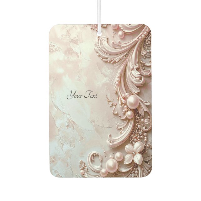 Ambientador Pink Ornate Pearl and Floral Air Freshener (Anverso)