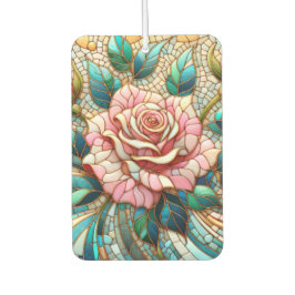 Ambientador Pink Roses Stained Glass Mosaic