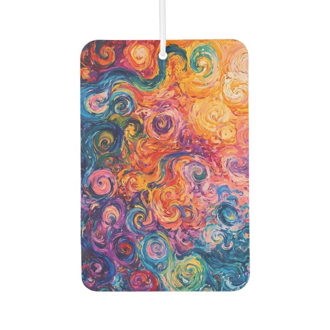 Ambientador Pintado de aceite de Swichedelic Swirls (Anverso)