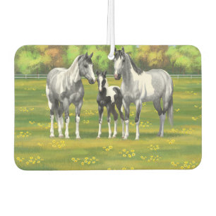 Ambientador Pintar los caballos de pintura de guijarros de gri