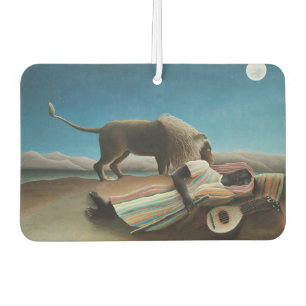 Ambientador Pintura de león gitano durmiente de Henri Rousseau