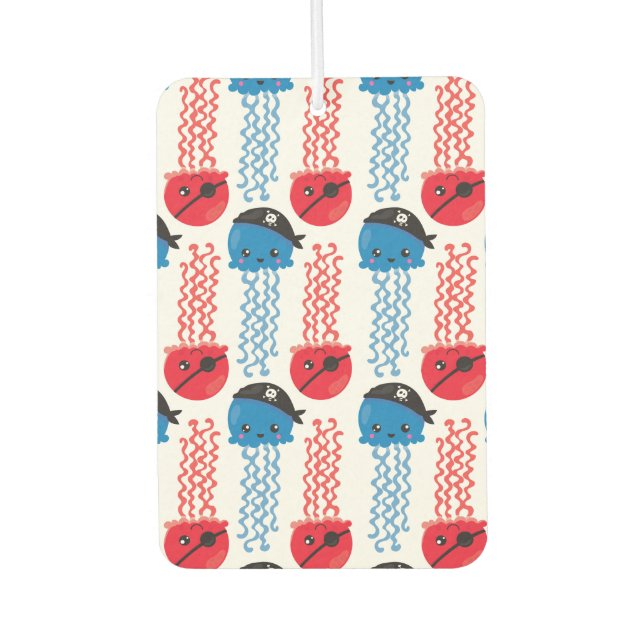 Ambientador Pirate Jellyfish, Patrón de medusas, animales mari (Anverso)