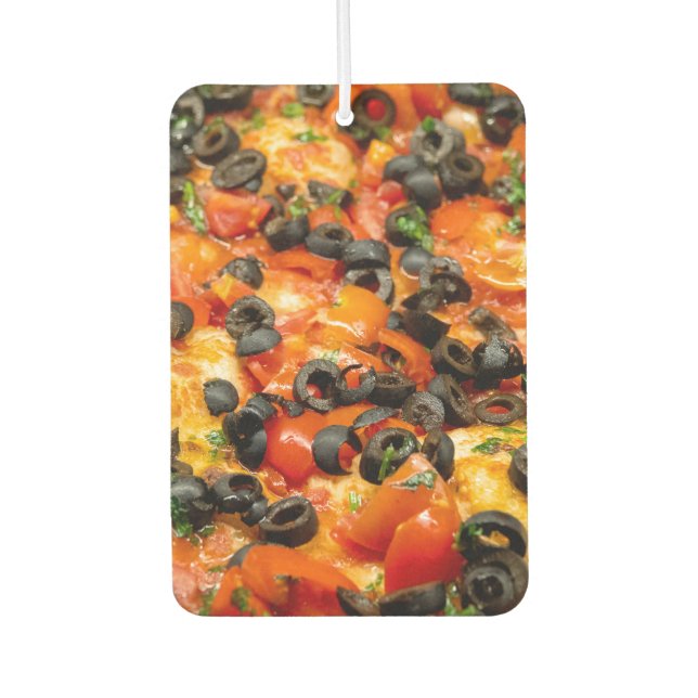 Ambientador Pizza con aceituna negra (Anverso)