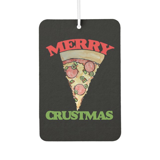 Ambientador Pizza de Navidades Merry Crustmas (Anverso)