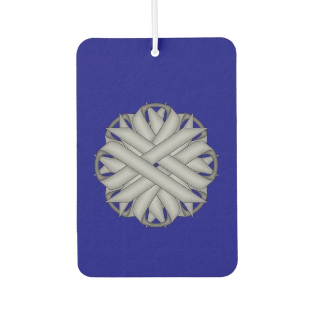Ambientador Plantilla de cinta de flor gris/gris (Anverso)