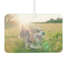 Ambientador Plantilla de foto de mascota personalizable y text