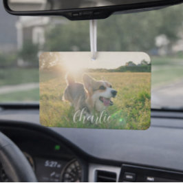 Ambientador Plantilla de foto de mascota personalizable y text