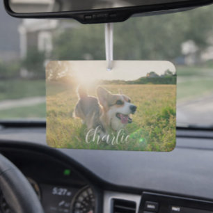 Ambientador Plantilla de foto de mascota personalizable y text