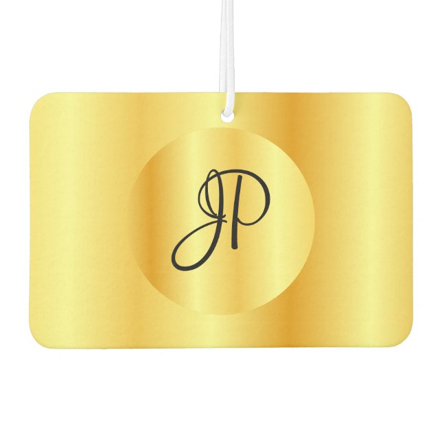 Ambientador Plantilla de Monograma de Script Personalizado Fau (Anverso)