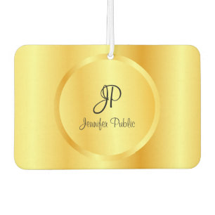 Ambientador Plantilla Monogramada de Faux Gold manuscrita