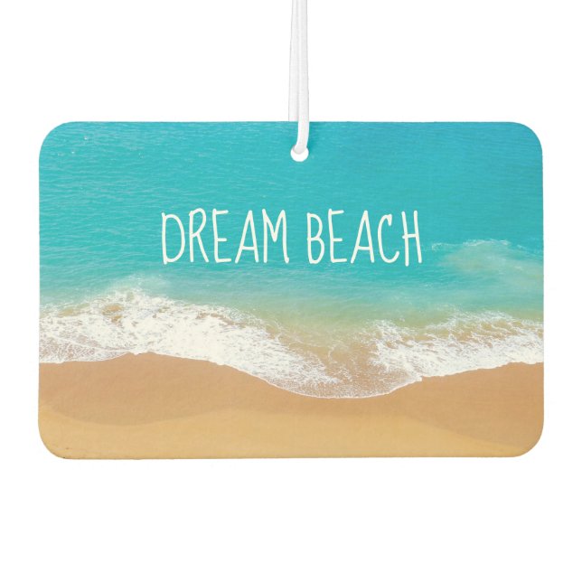 Ambientador Playa con agua azul turquesa (Anverso)