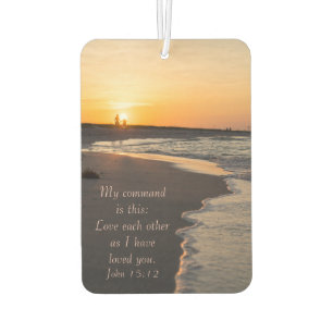 Ambientador Playa Pareja Caminando Al Sunrise John 15 12