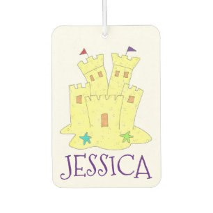 Ambientador Playa personalizada de Castillo de Arena de Verano