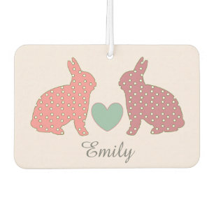 Ambientador Polka Dot Bunnies Pink Personalizado