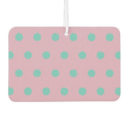 Ambientador Polka Dot Car Air Freshener (Rosa y Aqua)