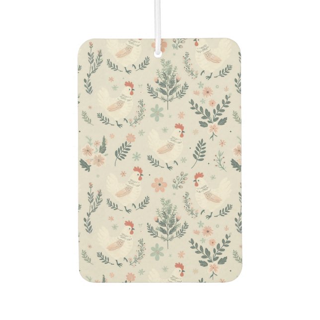 Ambientador Pollo en el jardín (Anverso)