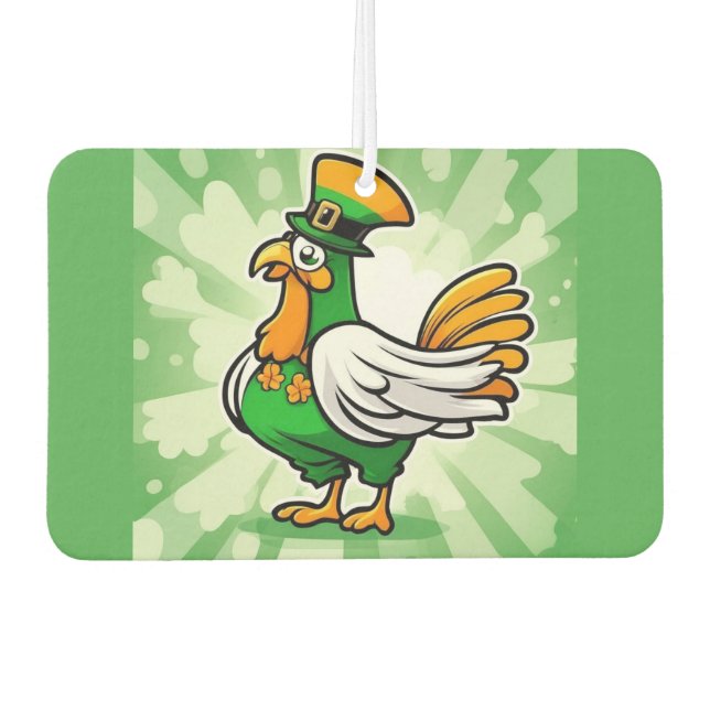 Ambientador Pollo gorra verde (Anverso)