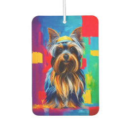 Ambientador Pop Art Yorkie Dog Funky Air Freshener