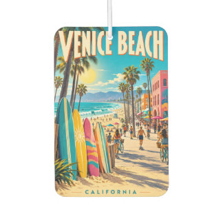 Ambientador Póster de tablas de surf coloridas de Venice Beach