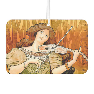 Ambientador Póster vintage de violín Art Nouveau | Música eleg