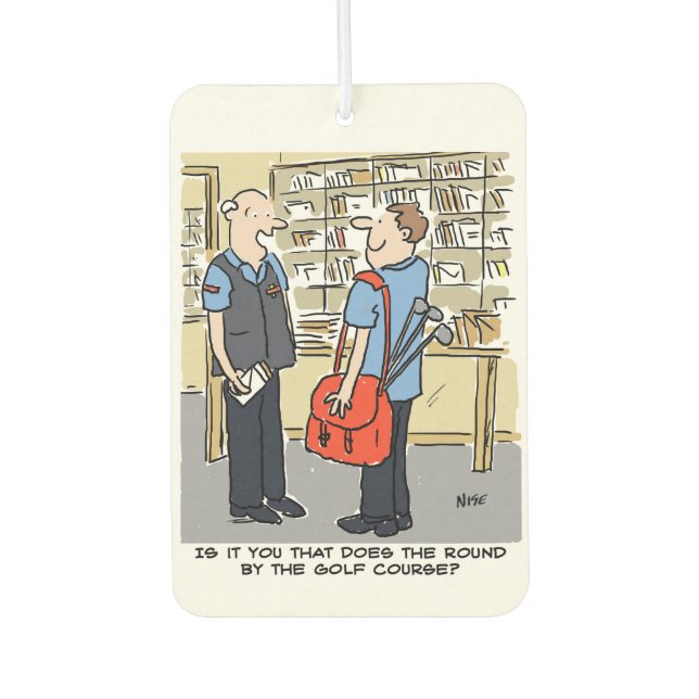 Ambientador Postman Cerca Del Campo De Golf (Anverso)