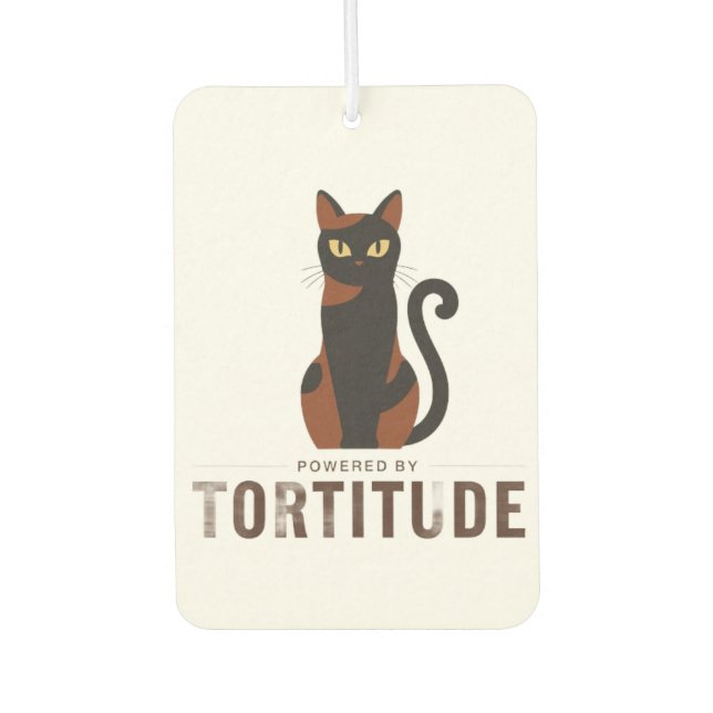 Ambientador Powered by Tortitude Funny Cat Air Freshener (Anverso)