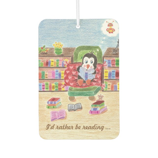 Ambientador Preferiría estar leyendo el aire fresco del coche (Anverso)