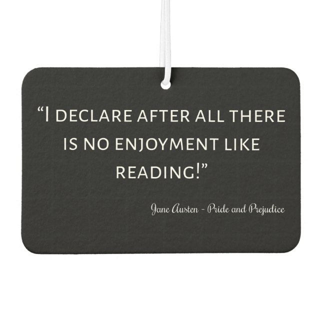 Ambientador Pride and Prejudice Quote III (Anverso)
