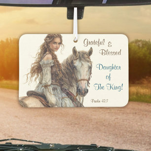 Ambientador Princesa Cristiana sobre el aire fresco a caballo