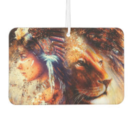 Ambientador Princesa y león nativos estadounidenses