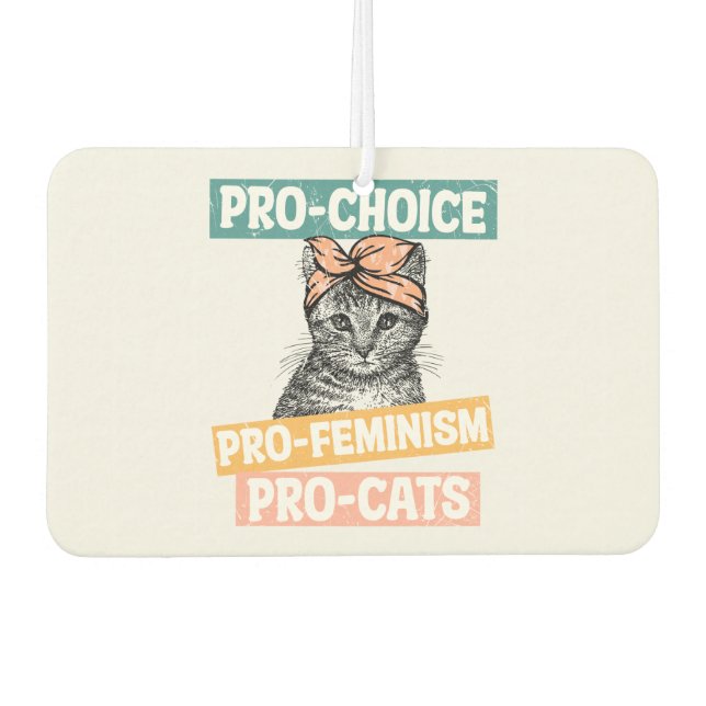 Ambientador Pro-Elección, Pro-Feminismo, Pro-Cat | Gato Lover (Anverso)