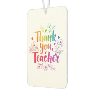 Ambientador Profesora Air Freshener - ¡Gracias, Maestro!