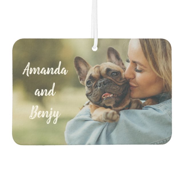 Ambientador Propietario de perro lindo personalizado (Anverso)