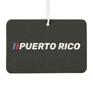 Ambientador Puerto Rico Negro   Boricua Rojo y Azul de Acento