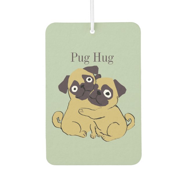 Ambientador Pug hug  (Anverso)