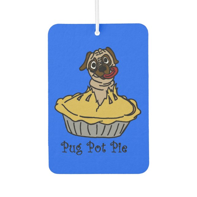 Ambientador Pug Pot Pie Air Freshener (Anverso)
