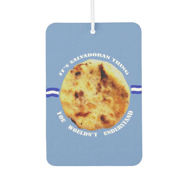 Ambientador Pupusas es algo salvadoreño (Anverso)