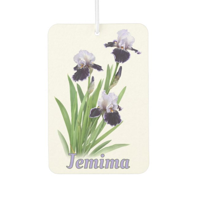 Ambientador Purple Iris Trio Arte Botánico Personalizado (Anverso)