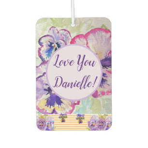 Ambientador Purple Pansy floral Flor Aire Aire Abierto para co