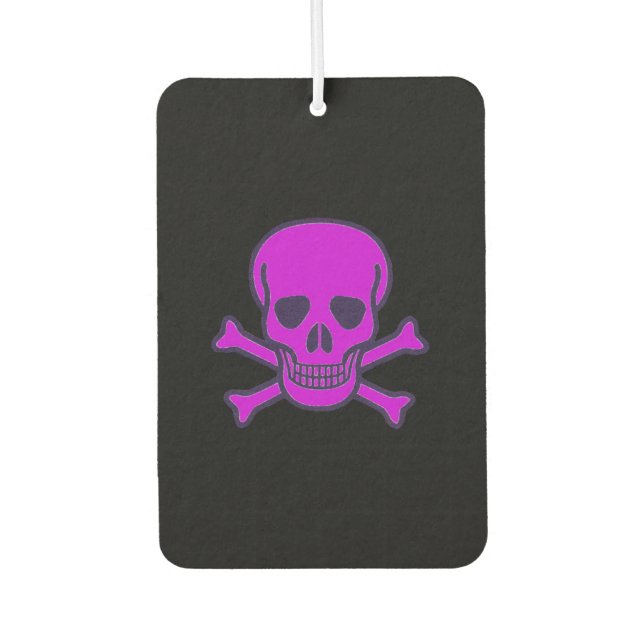 Ambientador Purple Skull black car air freshener (Anverso)