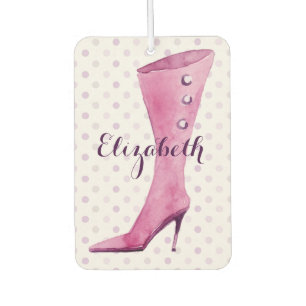 Ambientador Purple stiletto heel boot personalizado