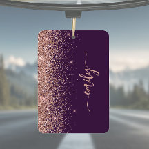 Purpurada Rosa Dorado Personalizada Brillante